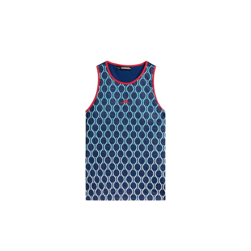 Delia Printed Tank Top / Racket Fade Estate Racket Fade Estate L