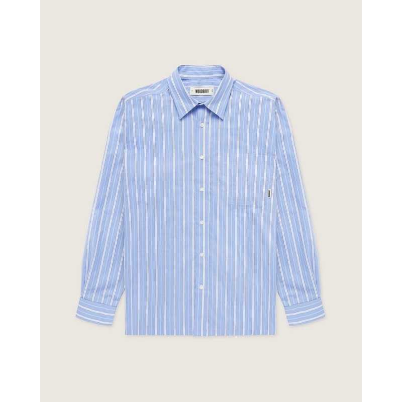 WBBuzo Striped Shirt – Light Blue XS