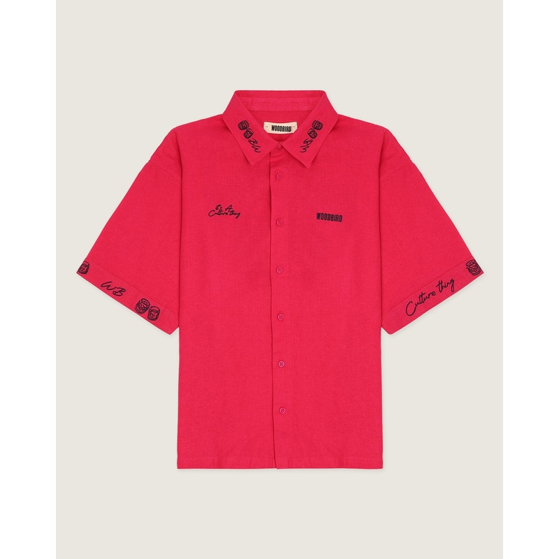WBWang Embroid Shirt – Pink XS