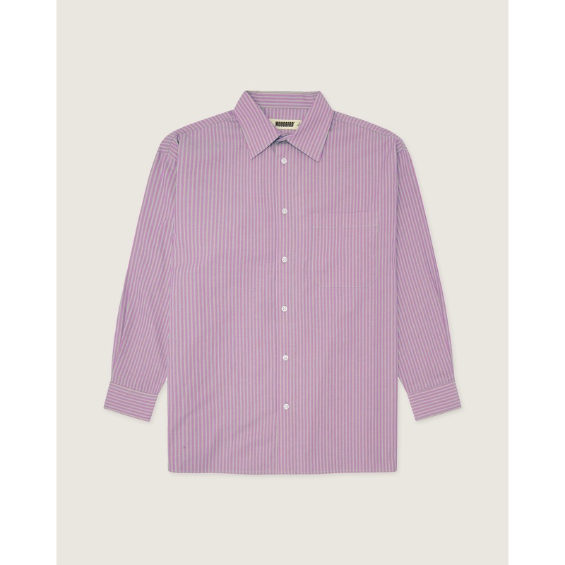 WBZimo Stripped Shirt – White-Pink XS