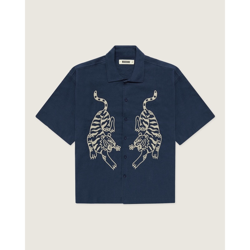 WBWang Tiger Shirt – Navy XS