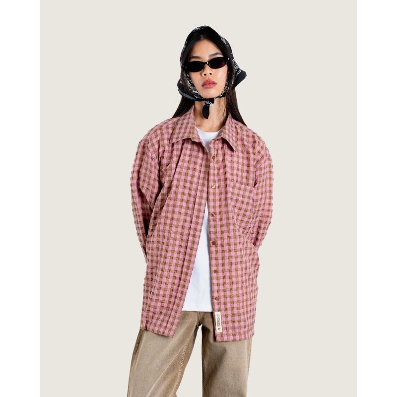 WBWun Check Shirt – Pink XS