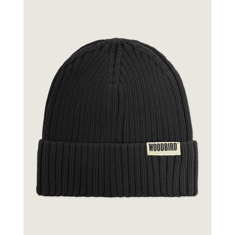 WBYeti Cotton Beanie – Black One Size