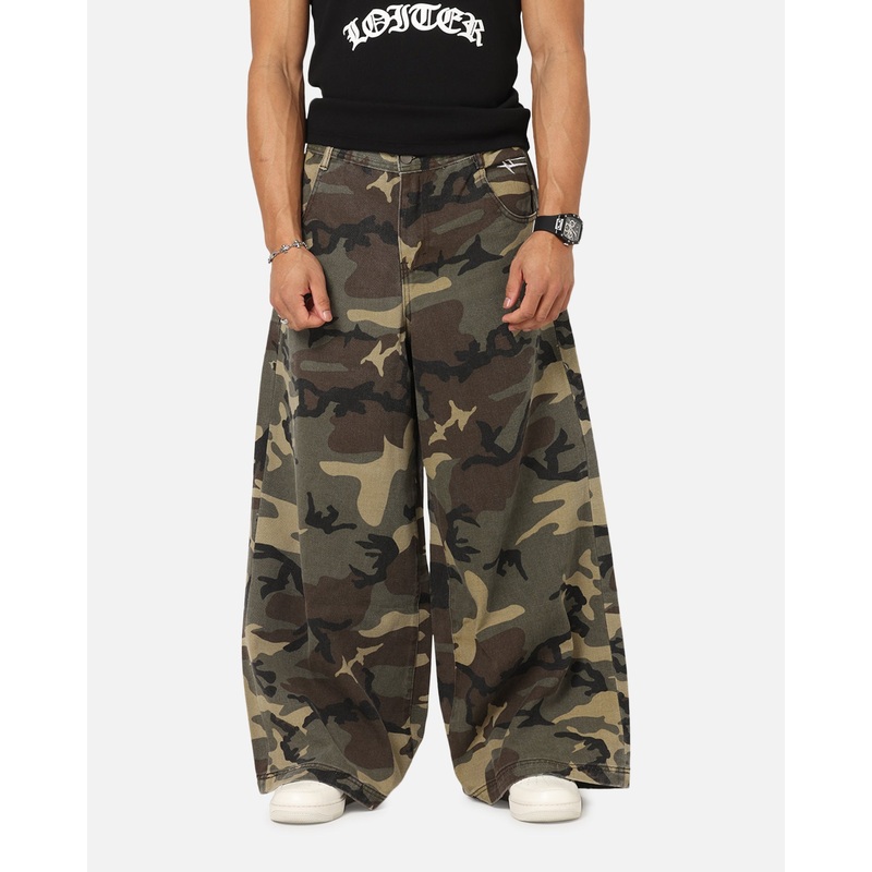 Loiter Skate Jeans Woodland Camo 28