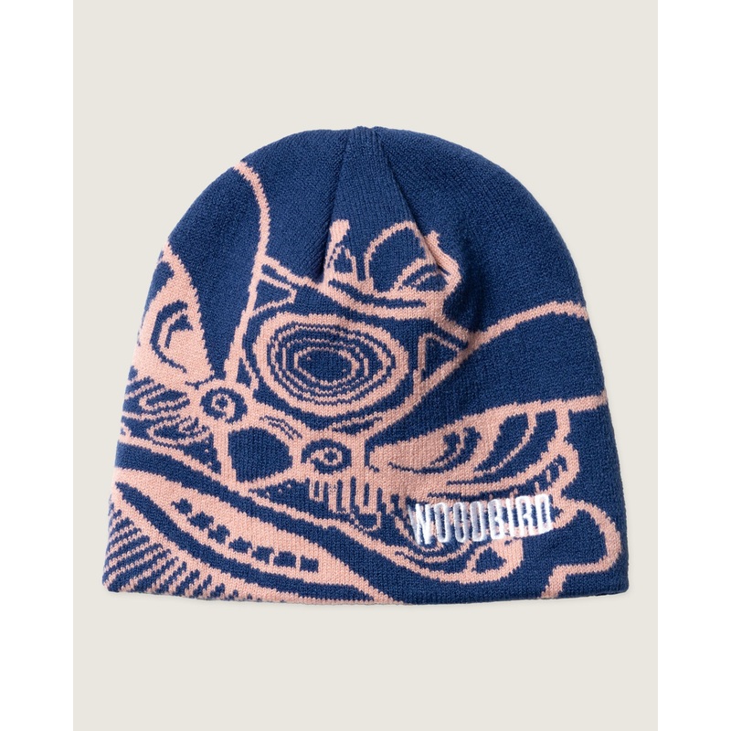 WBYan Lion JQ Beanie – Blue-Pink One Size