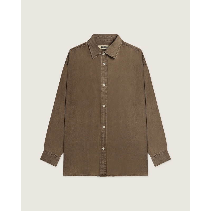 WBZimo Washed Shirt – Dark Brown XS