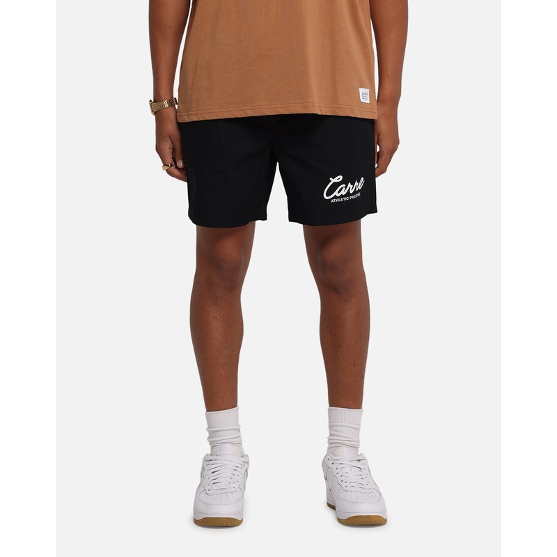 Carre Prestige Script Beach Shorts Black XS