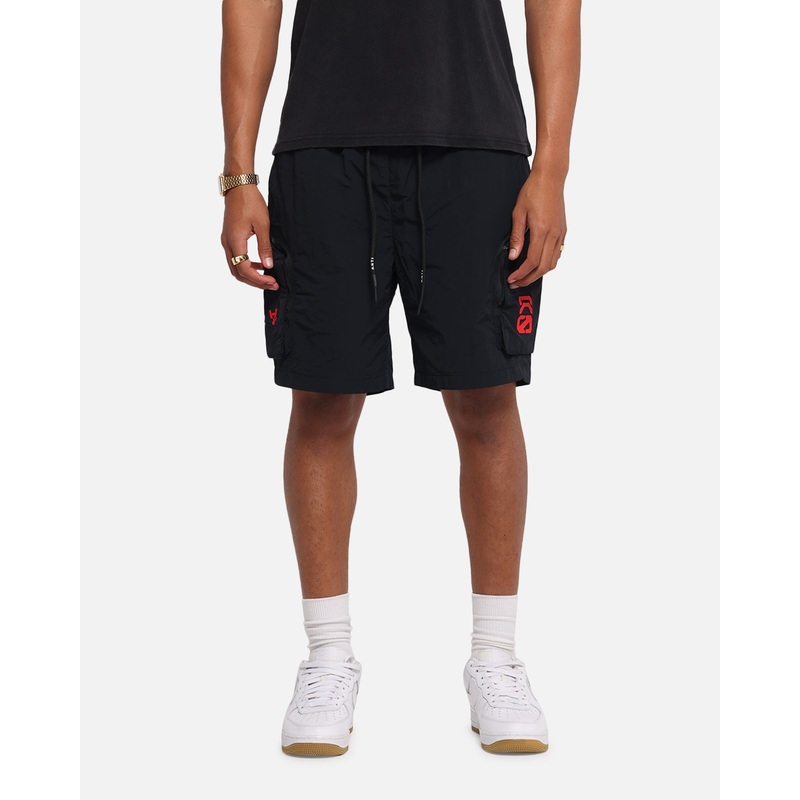 The Anti Order Faction Technical Shorts Black/Red XS