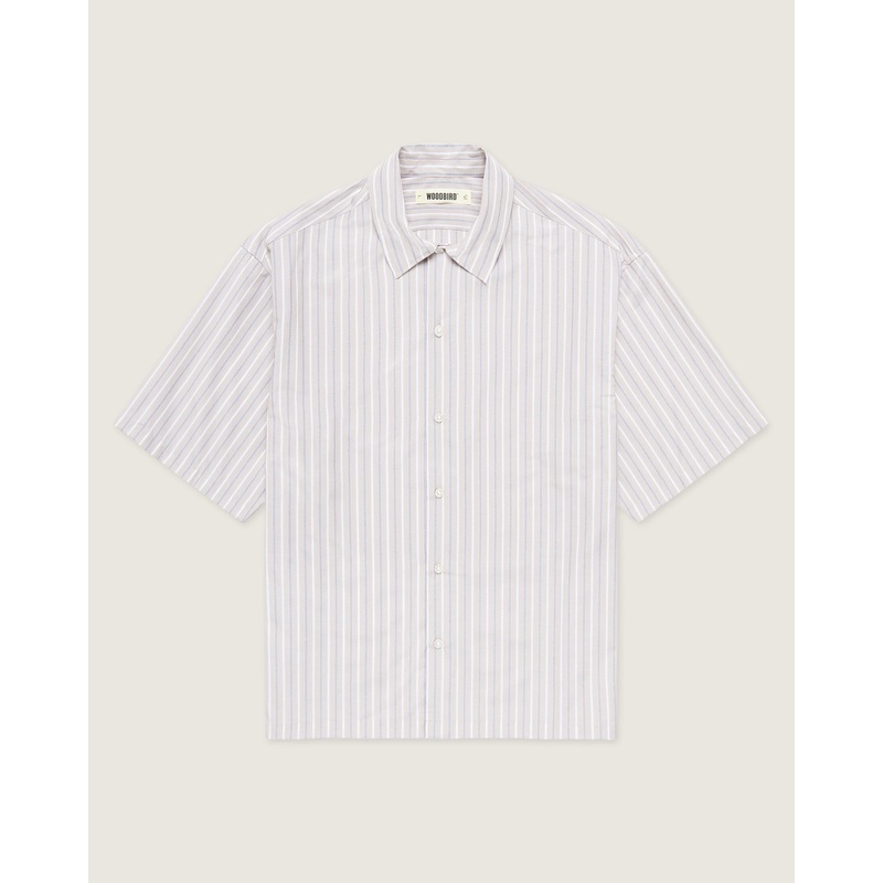 WBWang Striped shirt – Light Blue XS