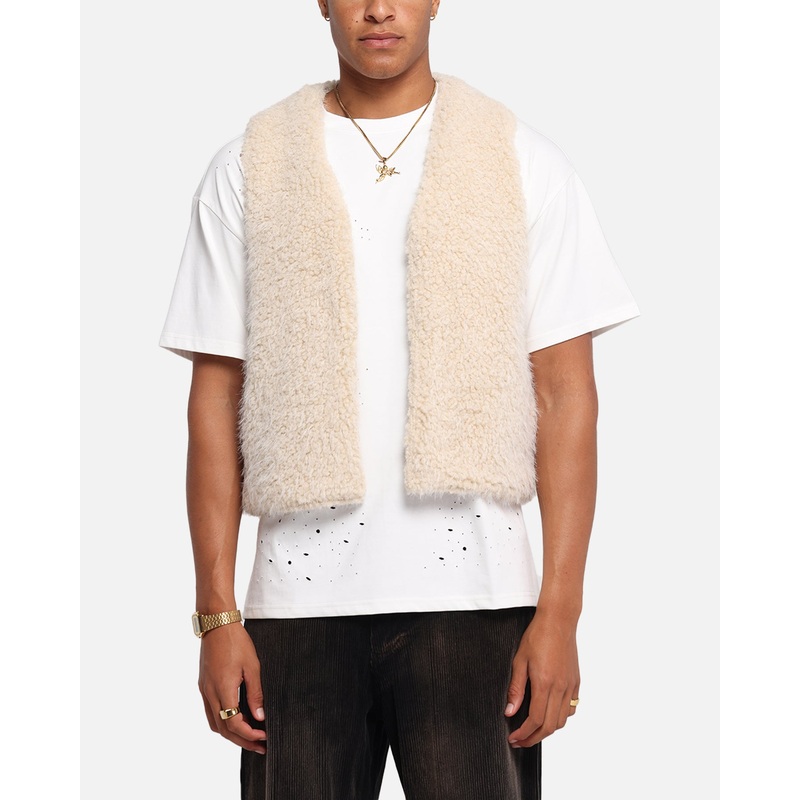 XXIII Fur Vest Cream S