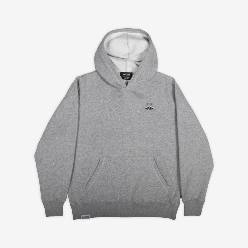 Raccoon Grey Melange Hoodie Grey Melange S