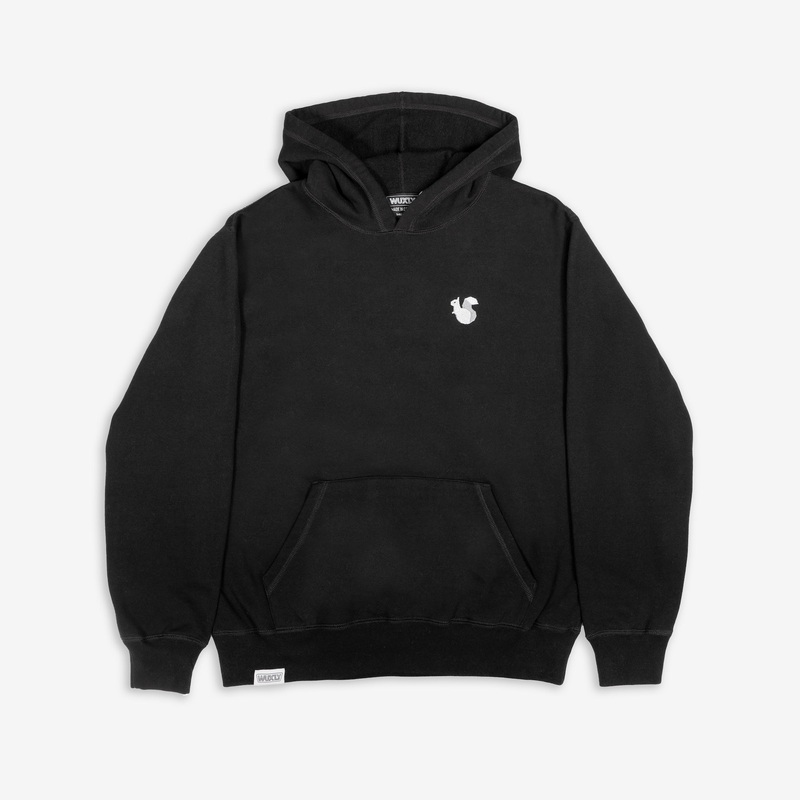 Squirrel Black Hoodie Black S