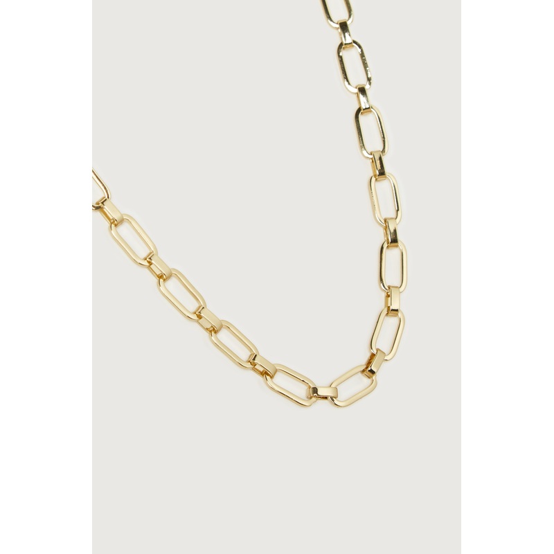 CABLE CHAIN NECKLACE Gold One Size