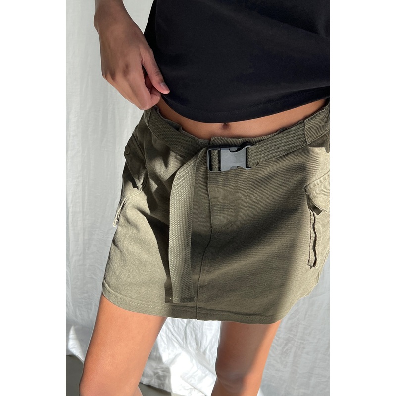 CARGO MINI SKIRT Khaki Extra Small