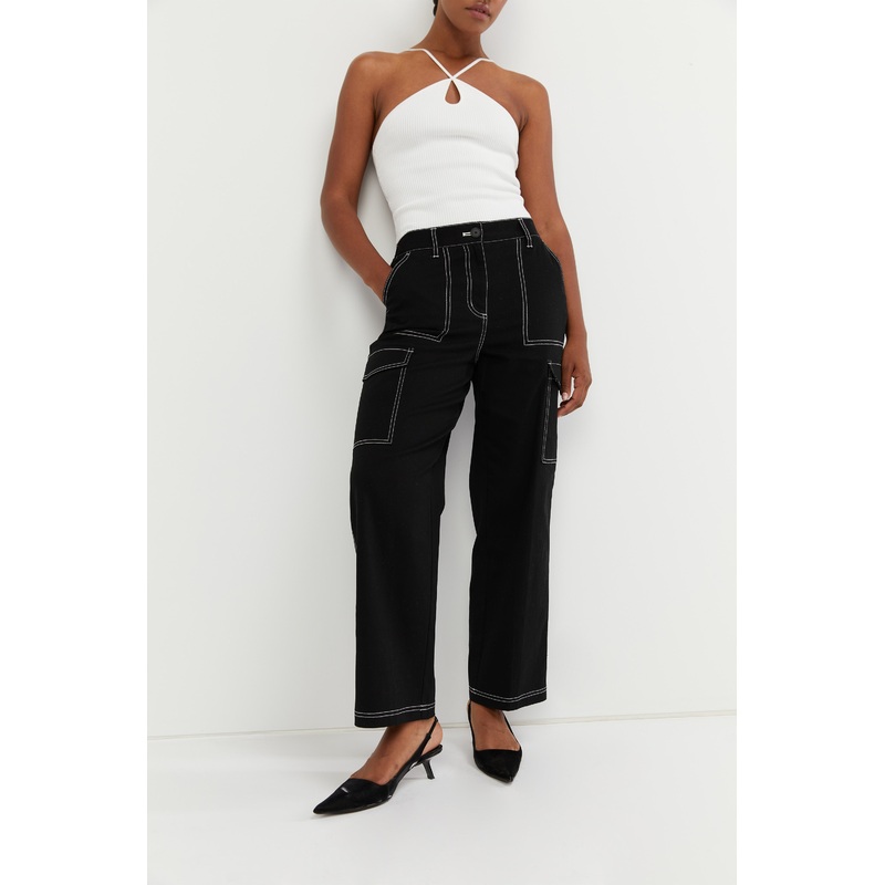 CARGO PANTS Black Extra Small