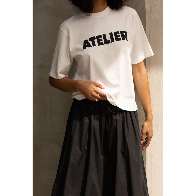 ATELIER GRAPHIC T-SHIRT White Small