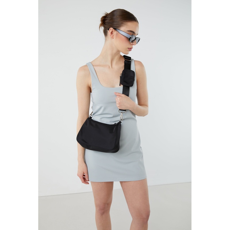 BAGUETTE BAG WITH POUCH Black One Size