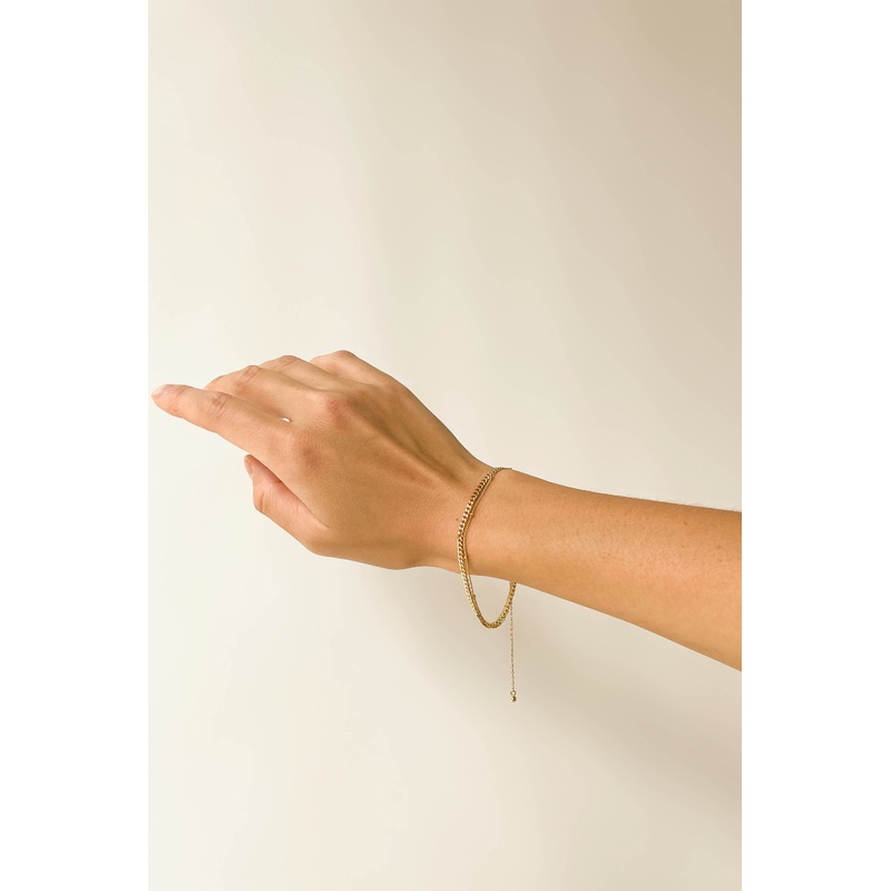 DOUBLE CHAIN BRACELET Gold One Size