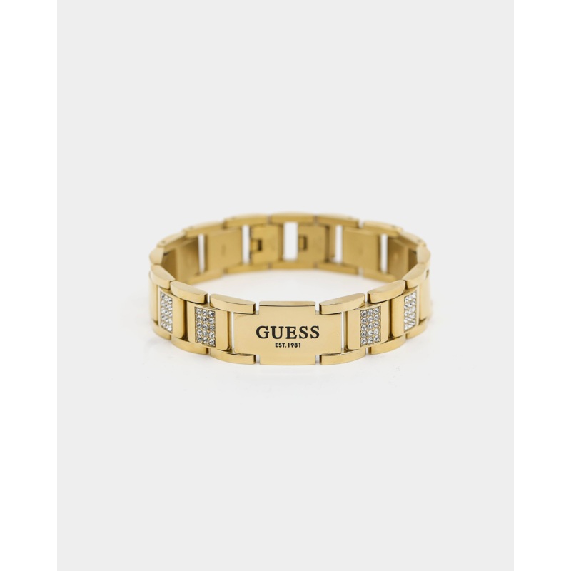 Guess Mainline 15mm Frontier Crystal Bracelet Gold ONE