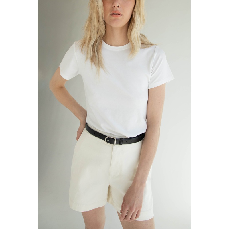 BASIC CREWNECK T-SHIRT White Extra Small