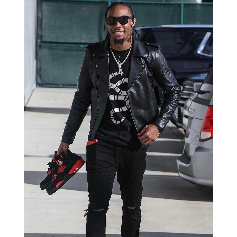 Saint Morta Collector Leather Biker Jacket Black S