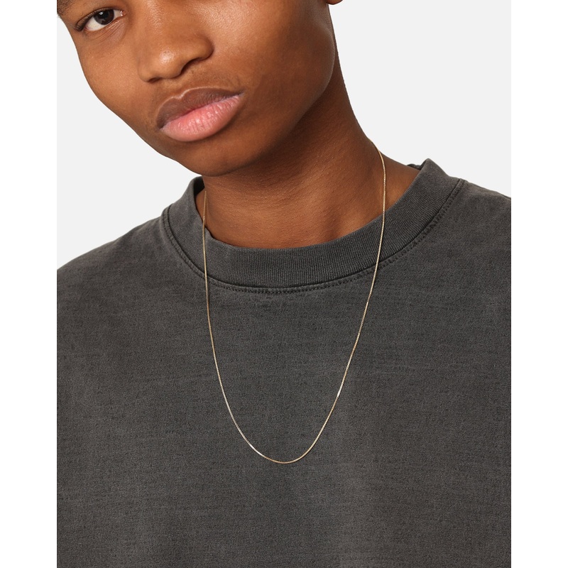 House Of Auric Micro Box Chain 18k Gold Vermeil 18