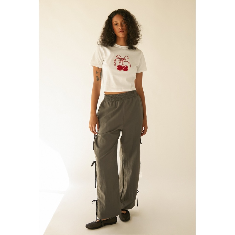 CHERRY GRAPHIC T-SHIRT White Extra Small