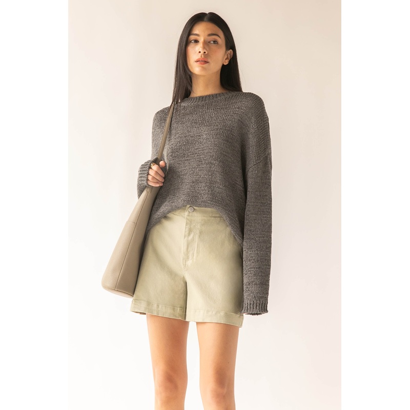 CREWNECK SWEATER Cream Double Extra Small