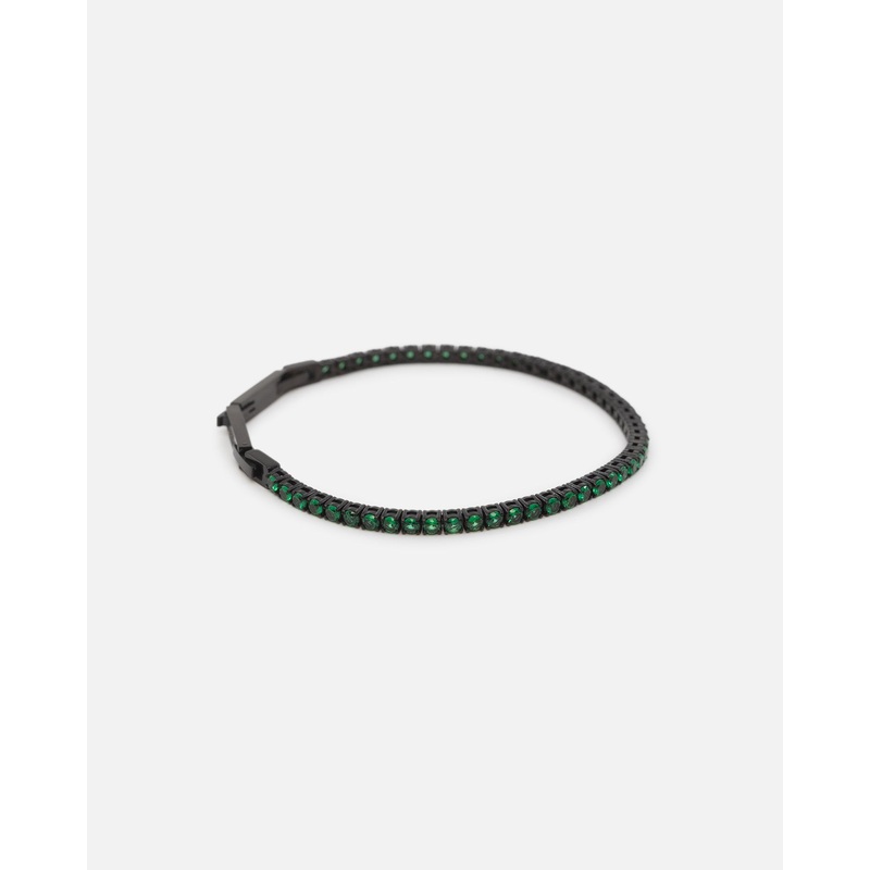 Guess Mainline Green Tennis Logo Bracelet Multi ONE