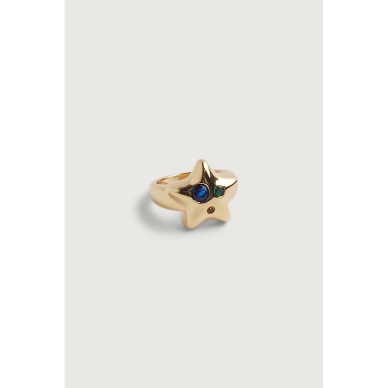 STAR PENDANT RING Gold 3.5