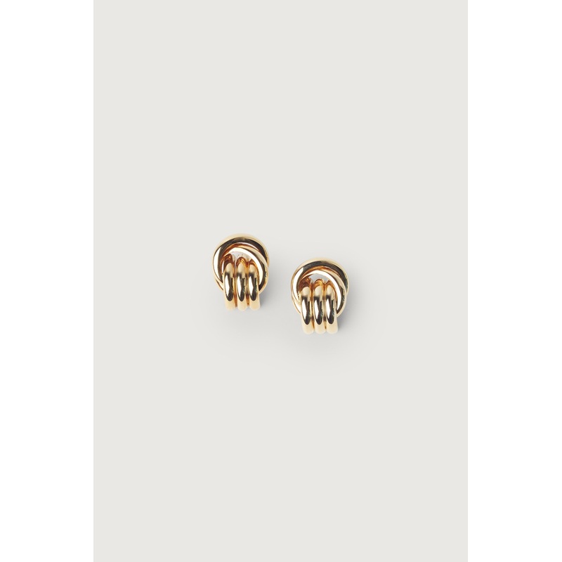 TRIPLE HOOP EARRING Gold One Size