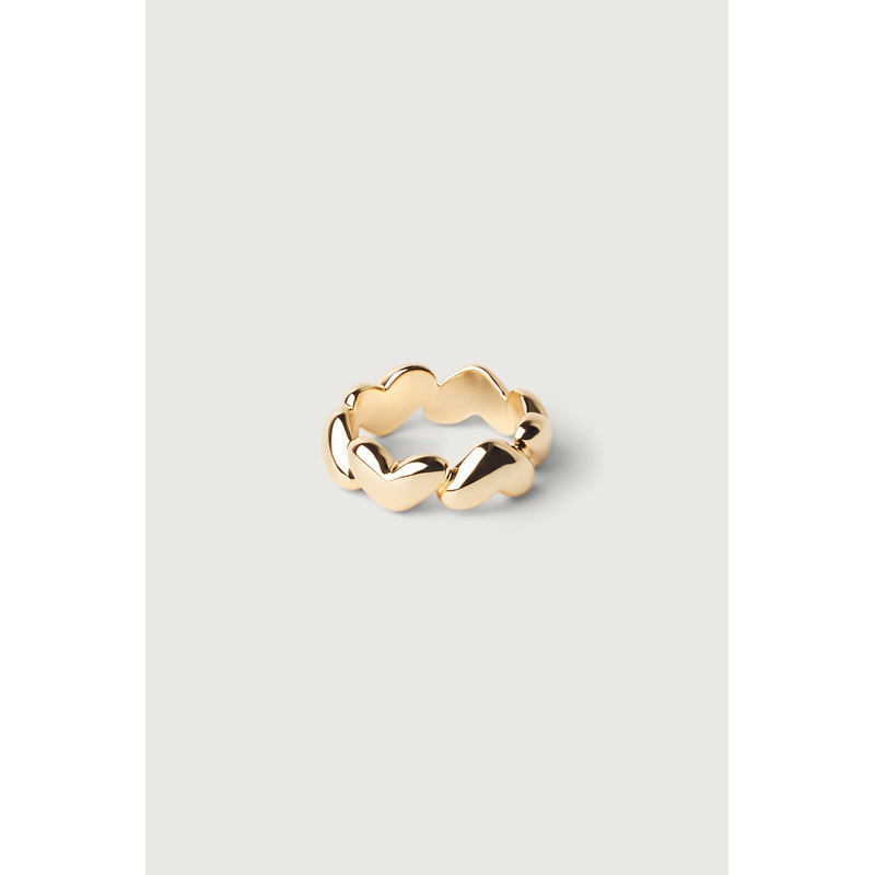 HEART BAND RING Gold 6