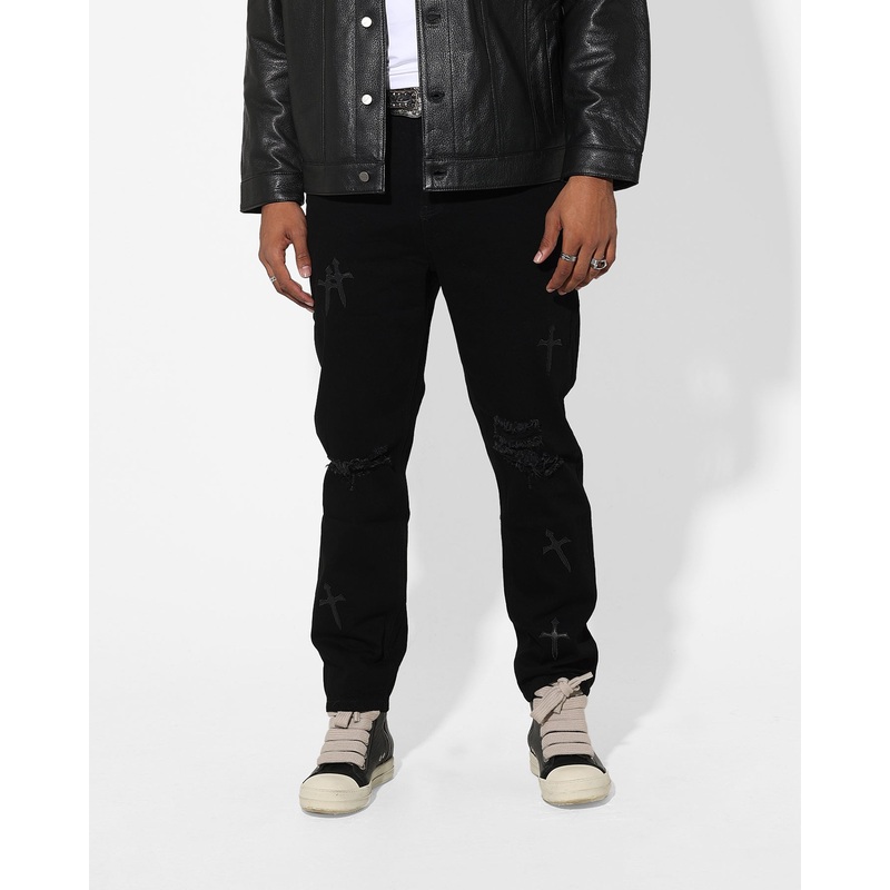 Saint Morta Daggers Relaxed JeansBlack 28