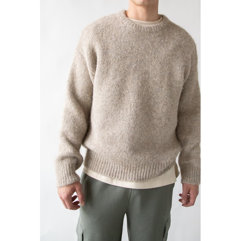 CREWNECK SWEATER Feather Gray Extra Small