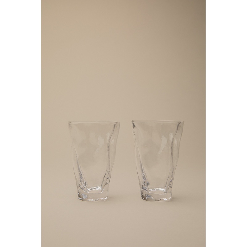 ROCCIA TUMBLERS, SET OF 2 Clear One Size