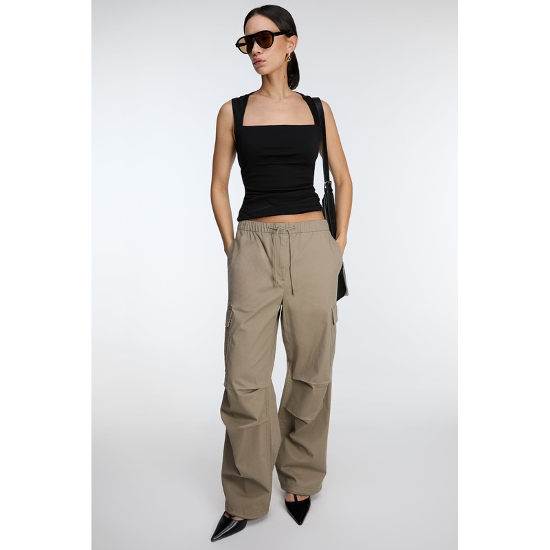 CARGO PARACHUTE PANT Taupe Extra Small