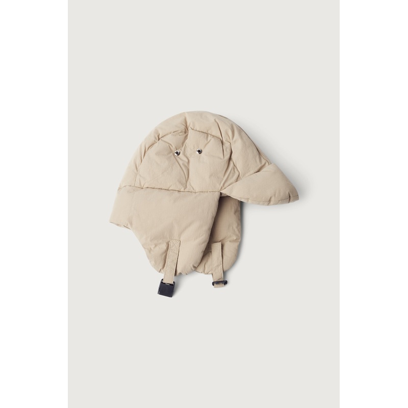 PUFFER TRAPPER HAT Beige One Size