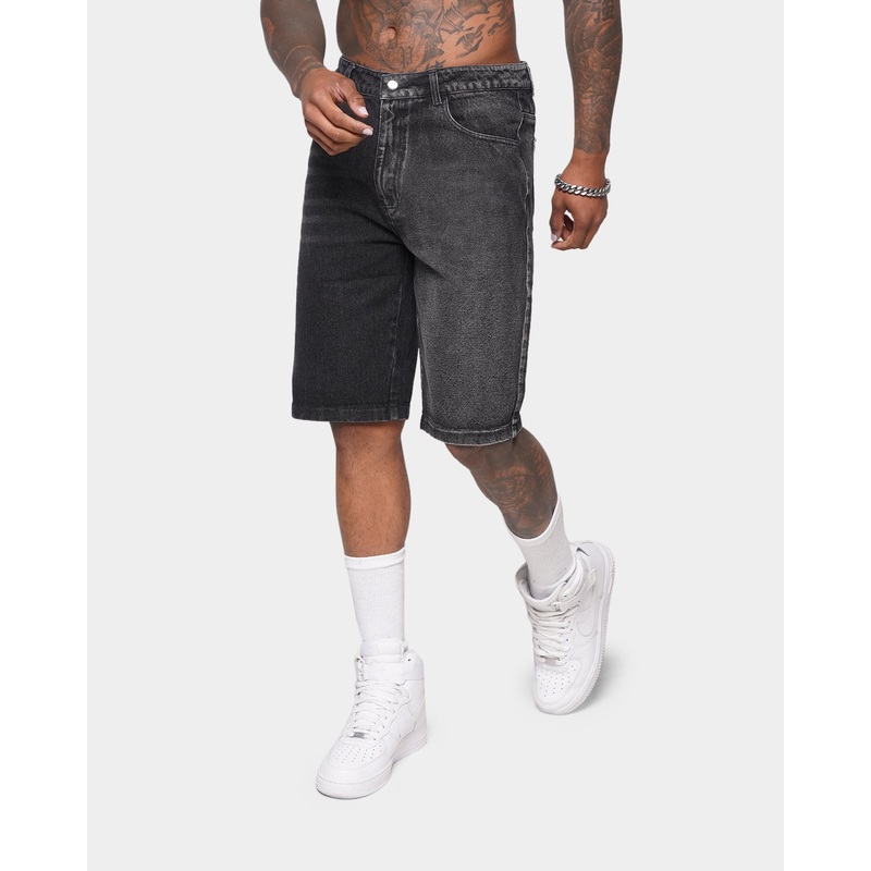 XXIII Ricardo Two Tone Denim Shorts Black 30
