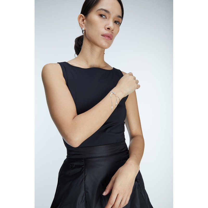 LARGE BOW BRACELET Gold One Size