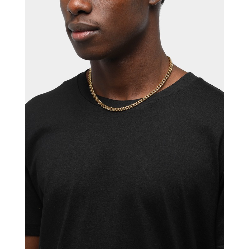 Saint Morta Women’s 6MM Cuban Link Chain Gold 14″ – Choker