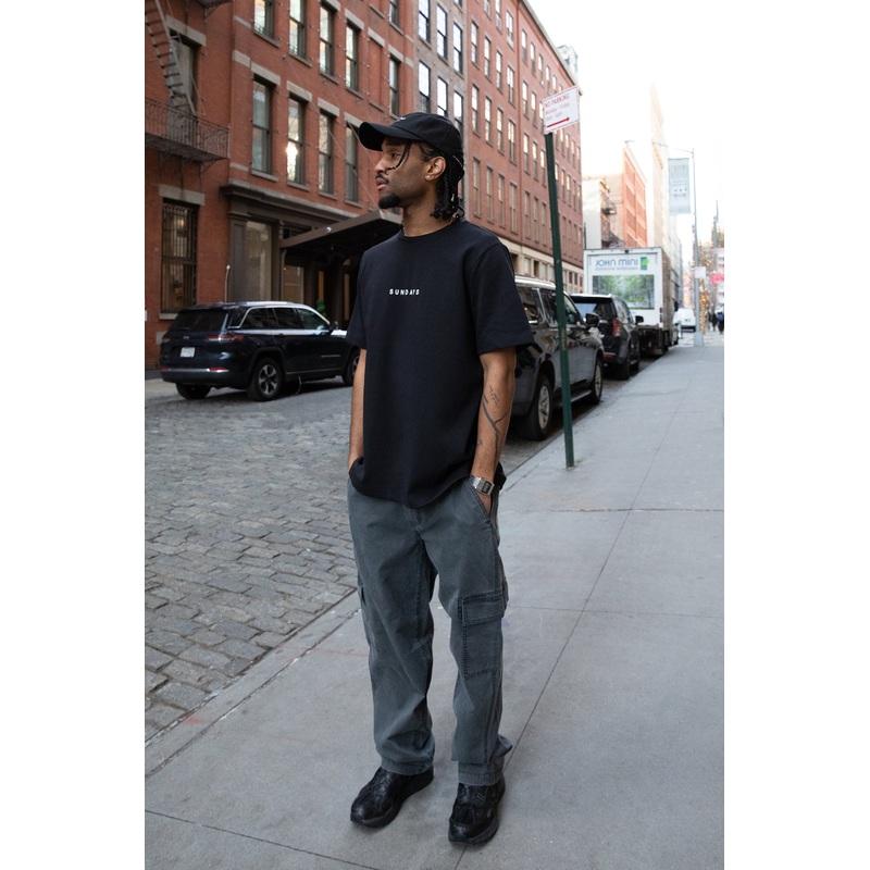 WASHED EFFECT COTTON CARGO PANT Washed Brindle 28