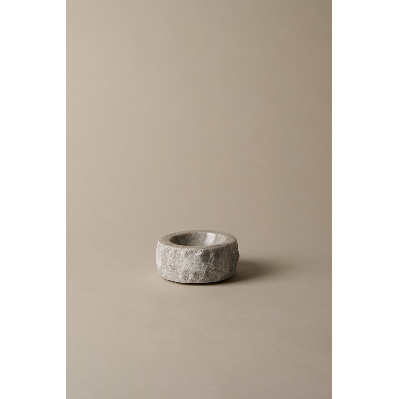 MARBLE PINCH BOWL Ivory Marble One Size