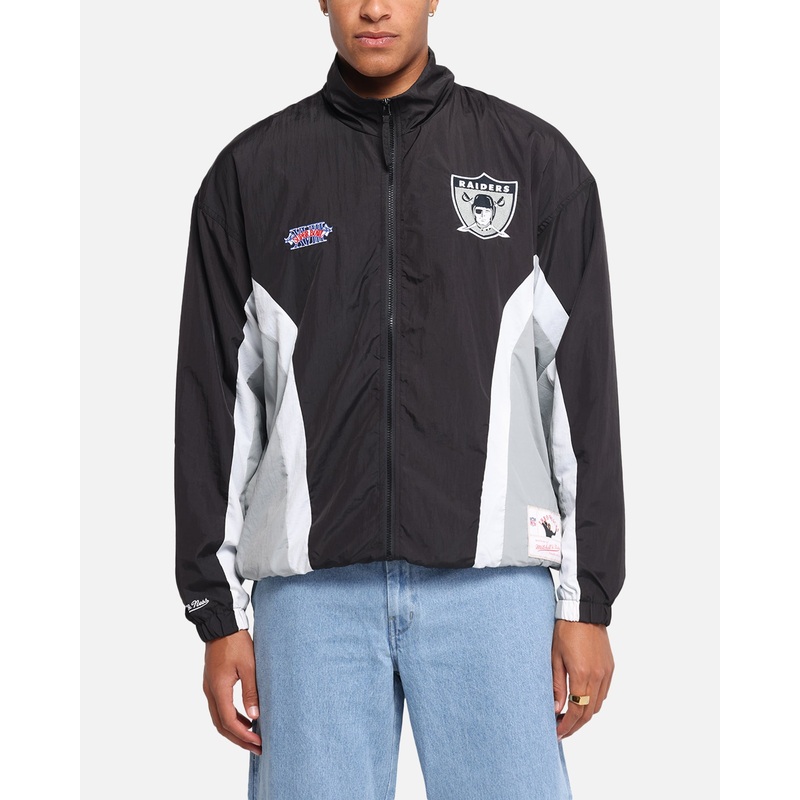 Mitchell & Ness Las Vegas Raiders Nylon Track Jacket Black/Grey S
