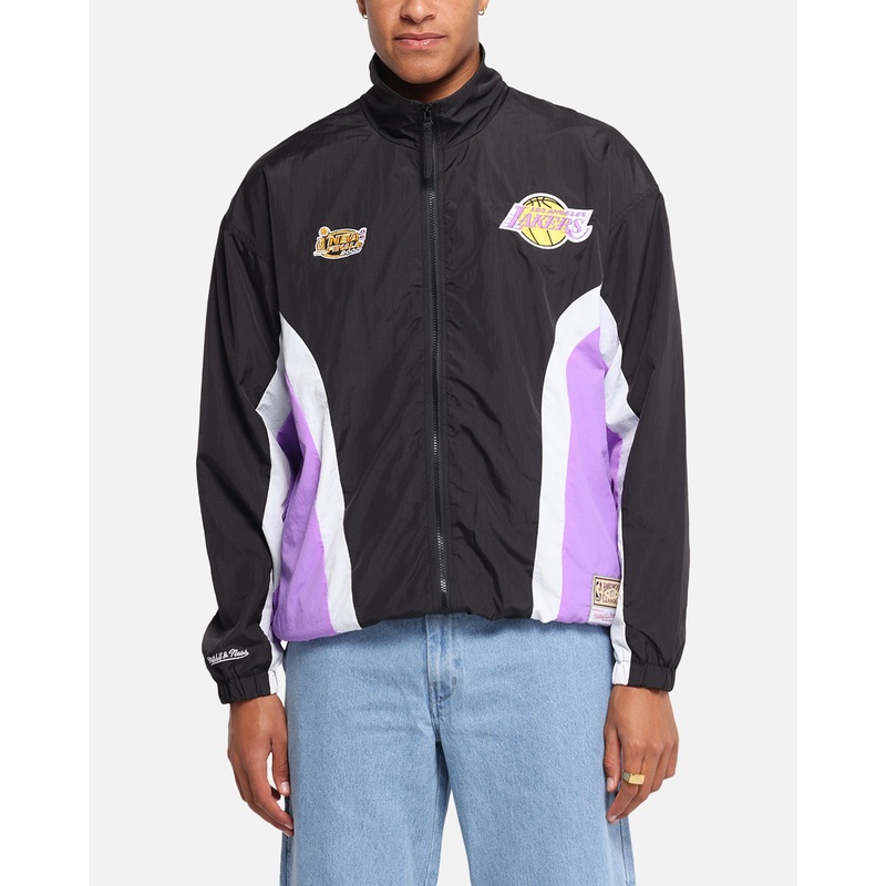 Mitchell & Ness Los Angeles Lakers Nylon Track Jacket Black/Purple S