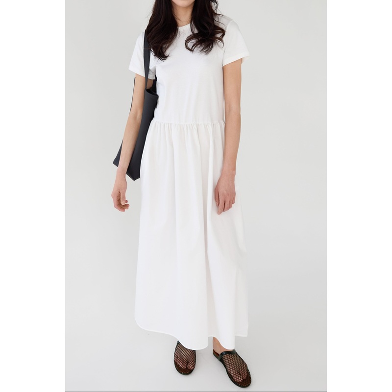 T-SHIRT MAXI DRESS Ivory Extra Small