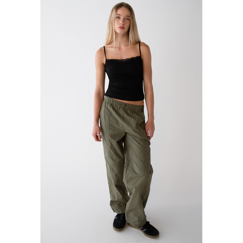 WIDE LEG CARGO PANT Kalamata Double Extra Small