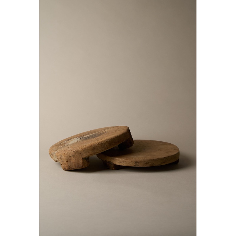 VINTAGE CHAPATI BOARD NATURAL One Size