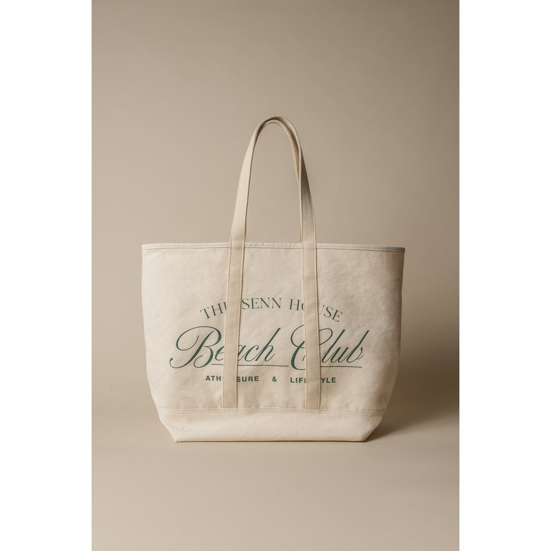 BEACH CLUB TOTE BAG Natural Green One Size