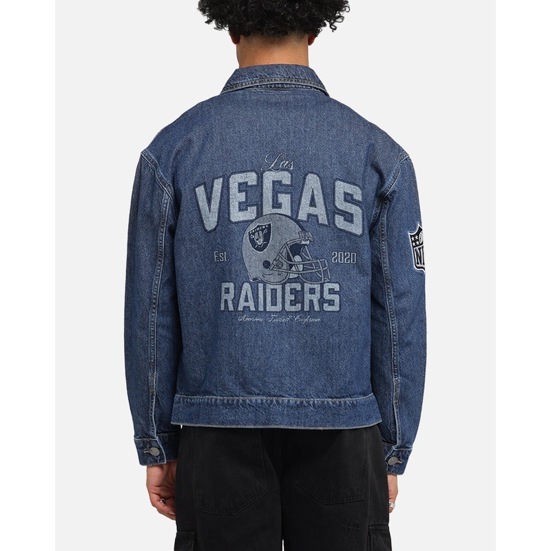 New Era Las Vegas Raiders NFL Denim Jacket Dark Blue S