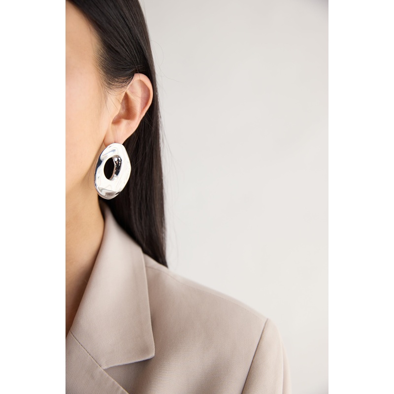 RIPPLE EARRINGS Gold One Size